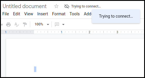 Google Docs doesn't let you type while offline